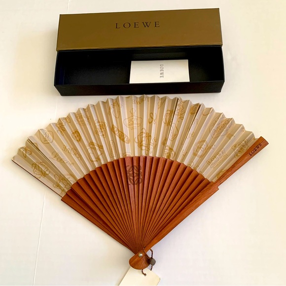 Loewe Other - LOEWE BRAND. Folding fan. Brown wood, made in Spain. Authentic Luxury item!